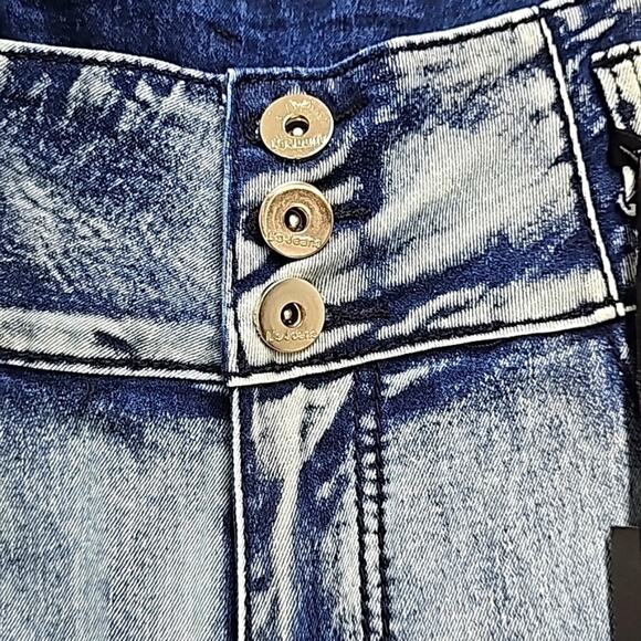 L'square Jeans Jr. Womens Acid Washed 2 Pocket Stretchy Skinny Jeans Sz 17 (NWT) - Picture 4 of 11